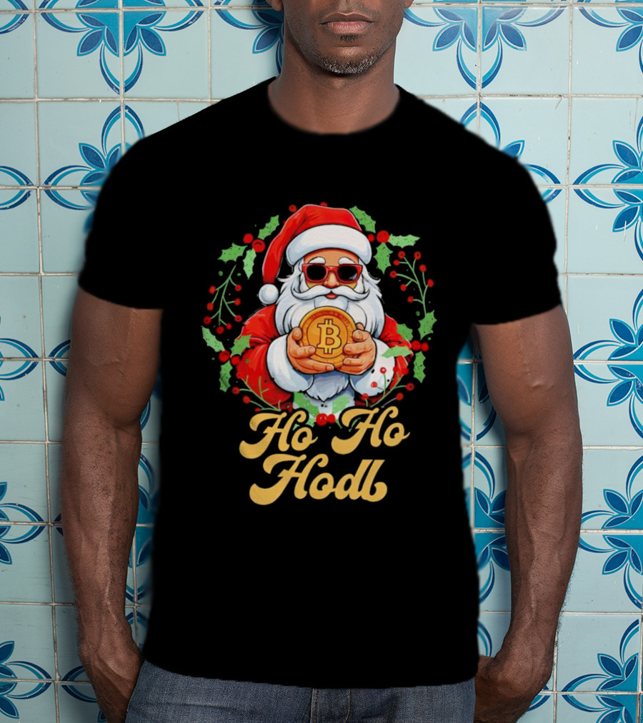 Ho Ho Hodl Santa Bitcoin Christmas T-Shirt