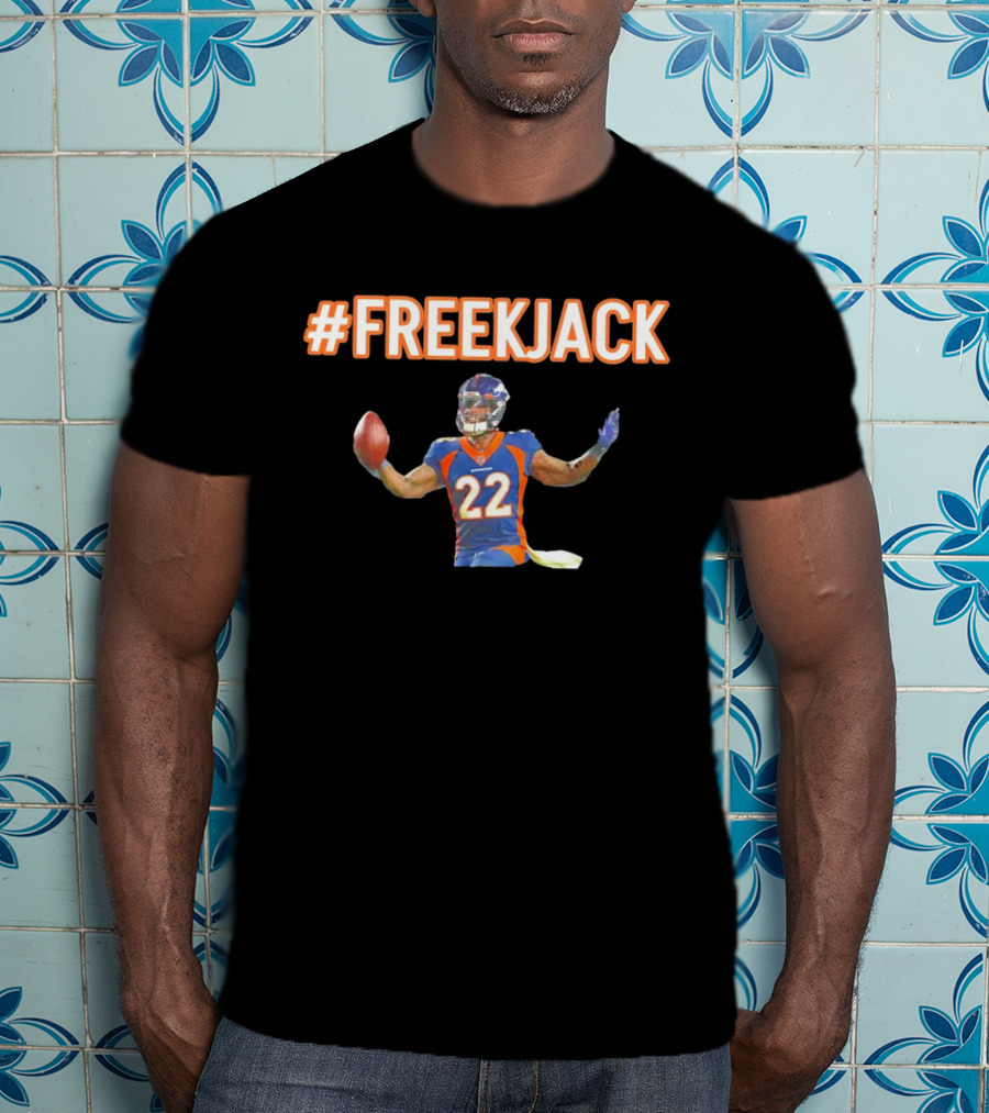Mile High #FreeKJack Football Player 22 T-Shirt