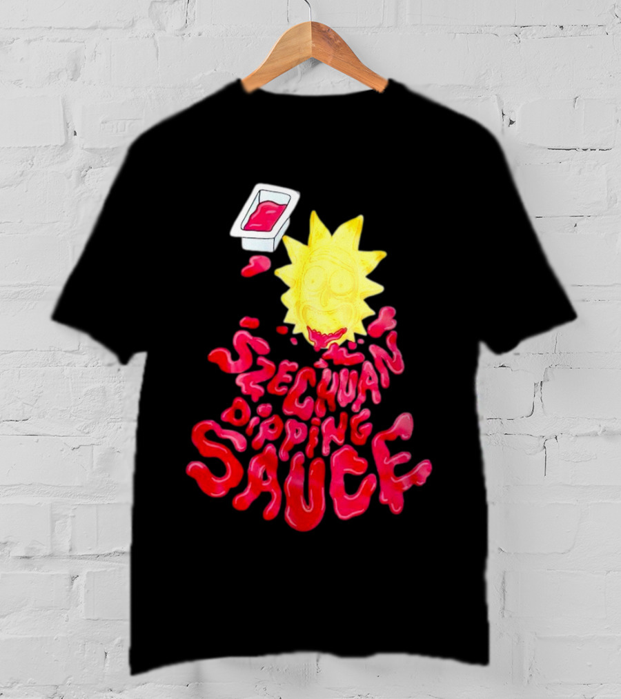 Rick And Morty Szechuan Dipping Sauce Melting Face T-Shirt