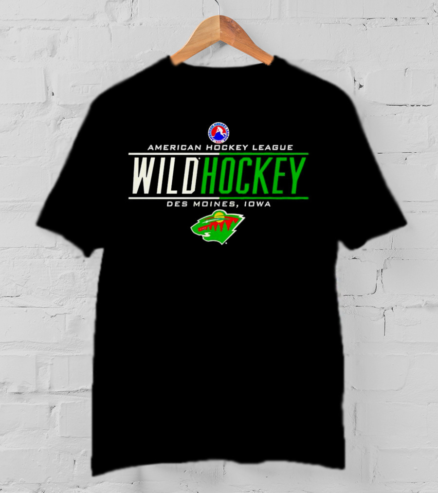 American Hockey League Wild Hockey Des Moines Iowa T-Shirt