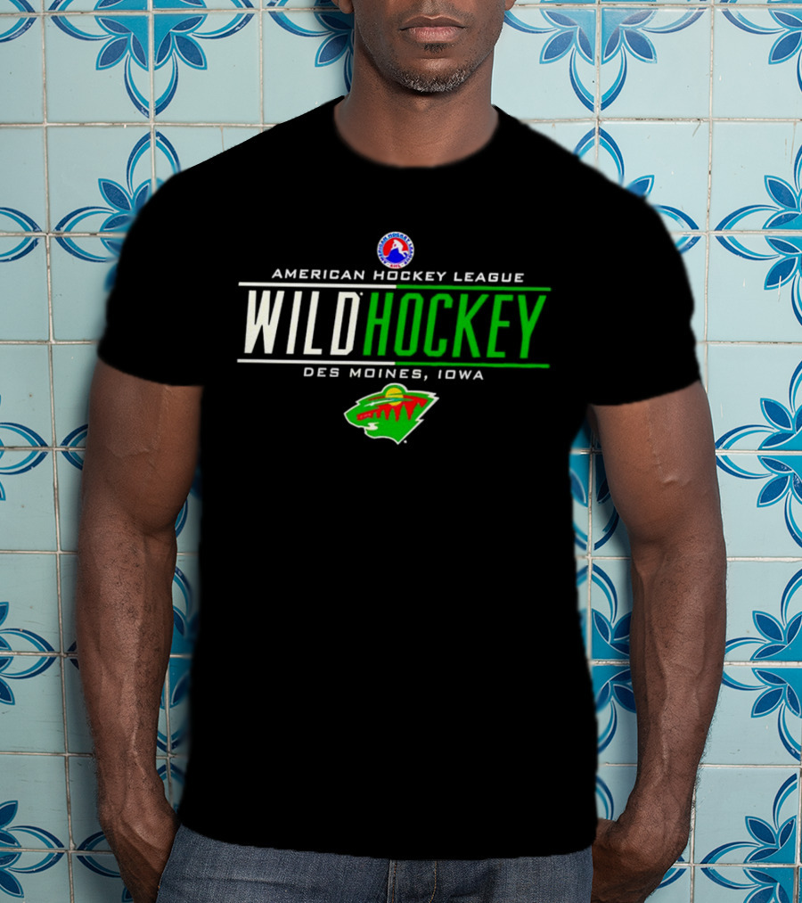 American Hockey League Wild Hockey Des Moines Iowa T-Shirt
