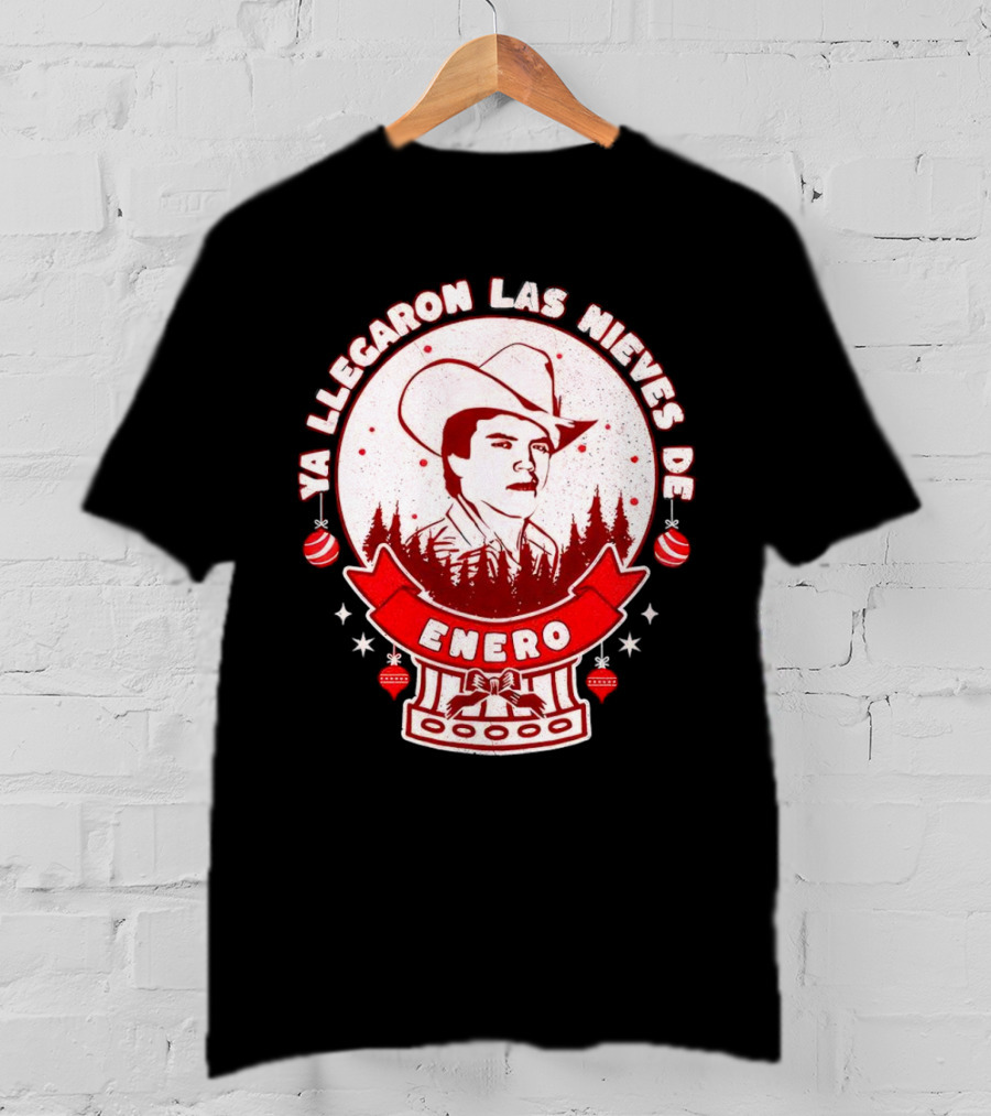 Chalino Sanchez Ya Llegaron Las Nieves De Enero Enero Christmas T-Shirt