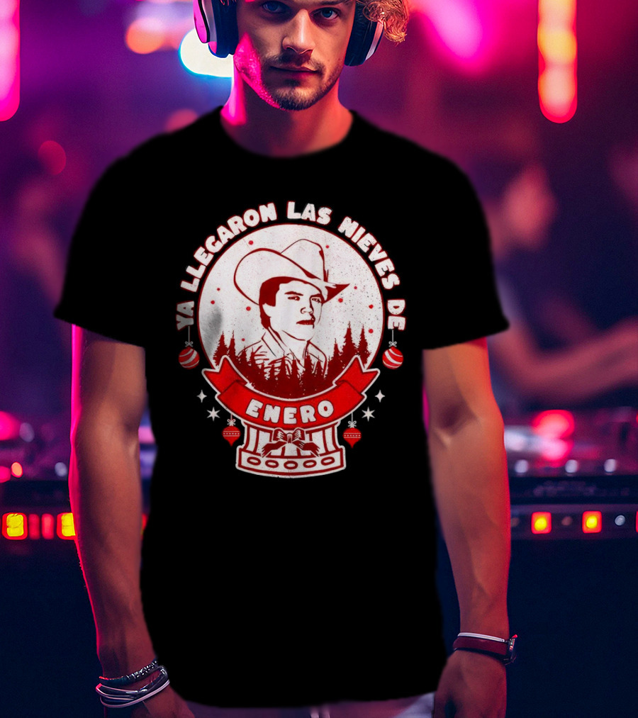 Chalino Sanchez Ya Llegaron Las Nieves De Enero Enero Christmas T-Shirt