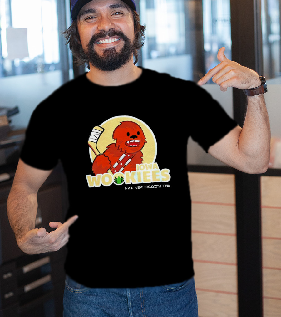 Iowa Wookiees Hockey Team Chewbacca Inspired Sports T-Shirt