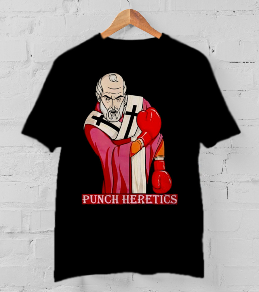 Punch Heretics Boxing Bishop Iconic T-Shirt