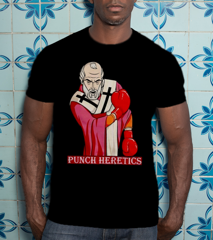 Punch Heretics Boxing Bishop Iconic T-Shirt