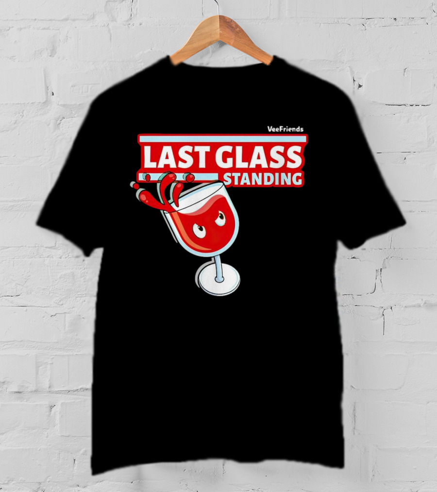 VeeFriends Last Glass Standing Wine Glass Character T-Shirt
