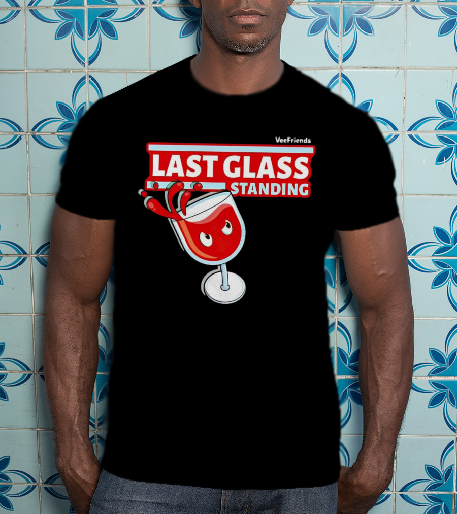 VeeFriends Last Glass Standing Wine Glass Character T-Shirt