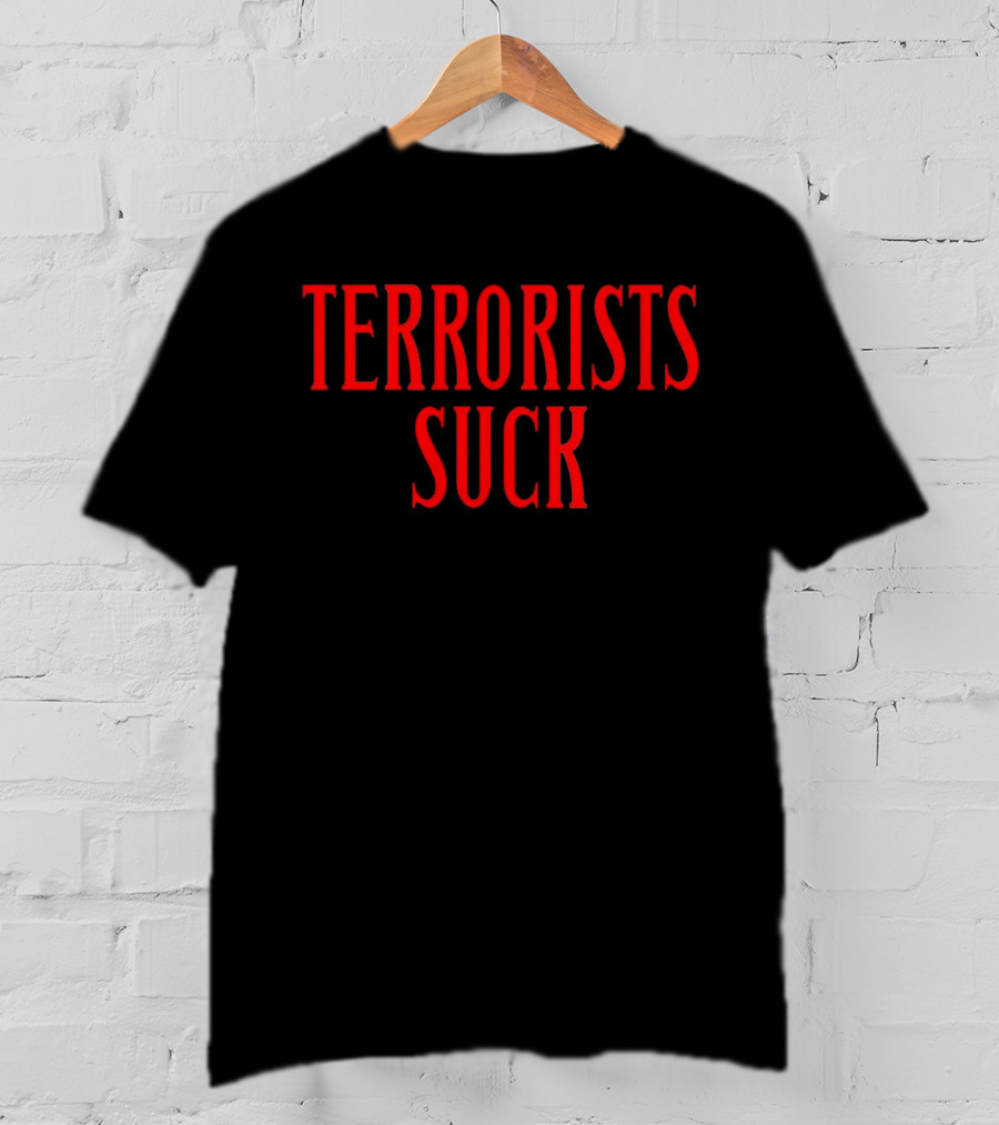 Don Frye Terrorists Suck Red T-Shirt