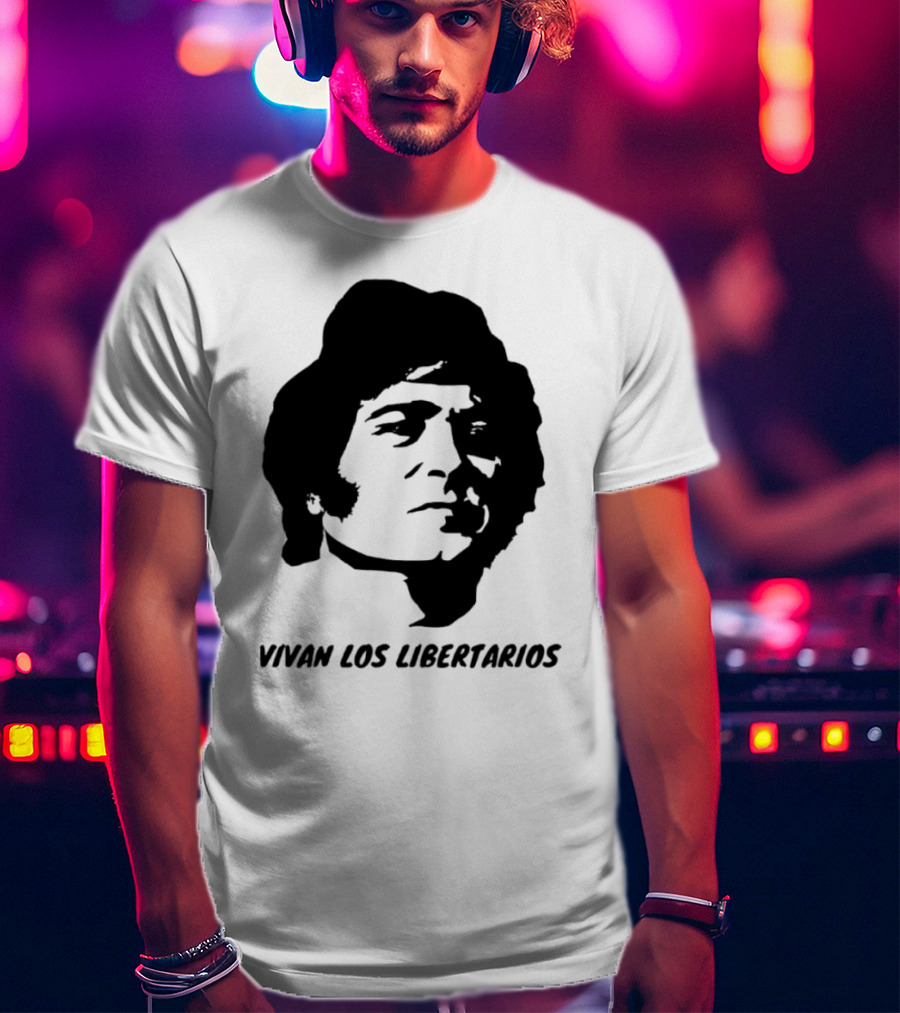 Javier Milei Vivan Los Libertarios Argentina Libertarian Movement T-Shirt