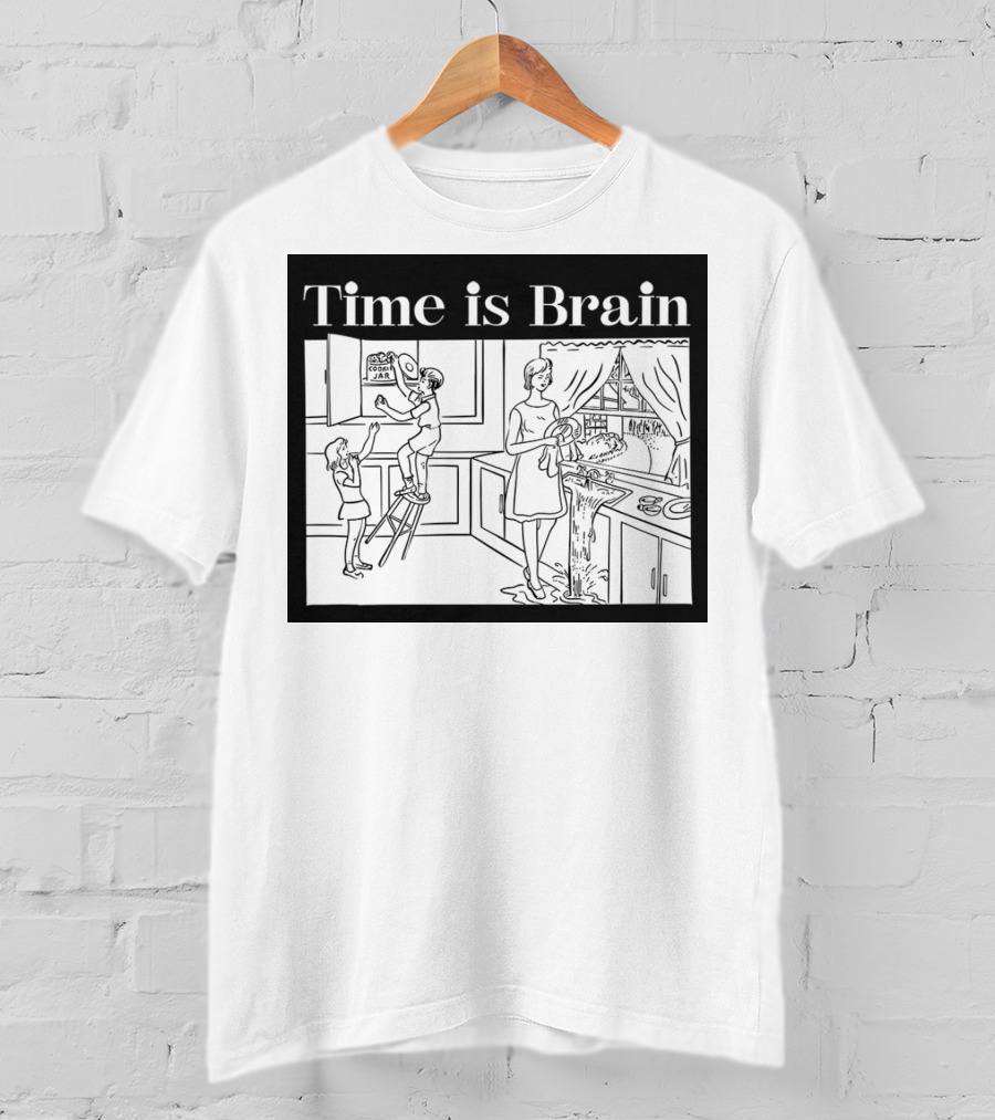 Time Is Brain Kitchen Scene Classic T-Shirt