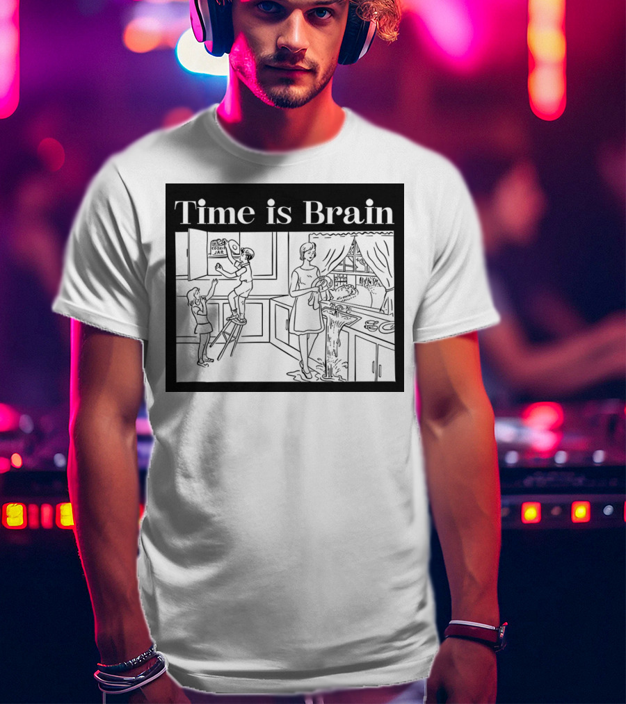 Time Is Brain Kitchen Scene Classic T-Shirt