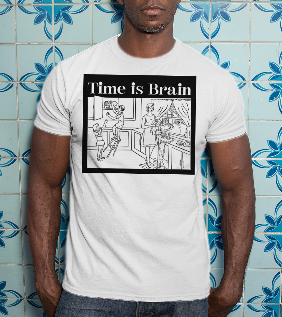 Time Is Brain Kitchen Scene Classic T-Shirt