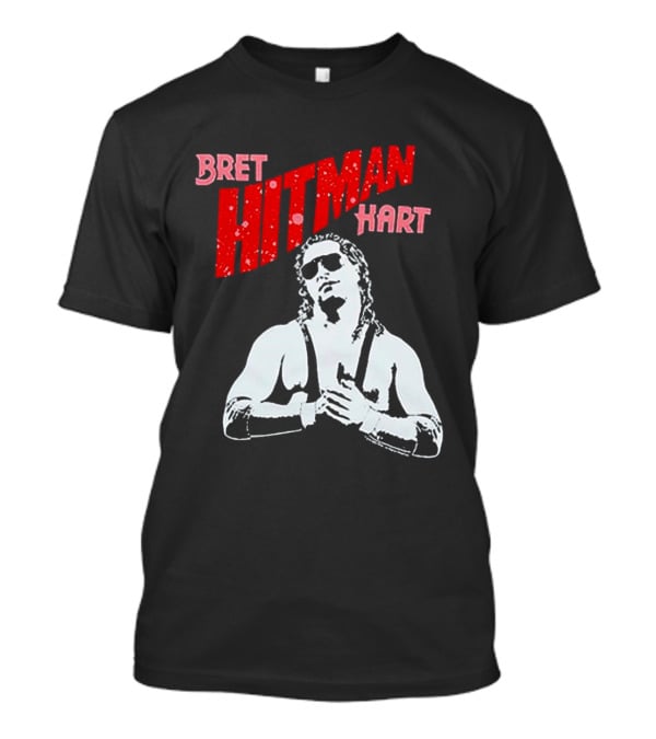 Bret Hitman Hart Wrestling Iconic T-Shirt