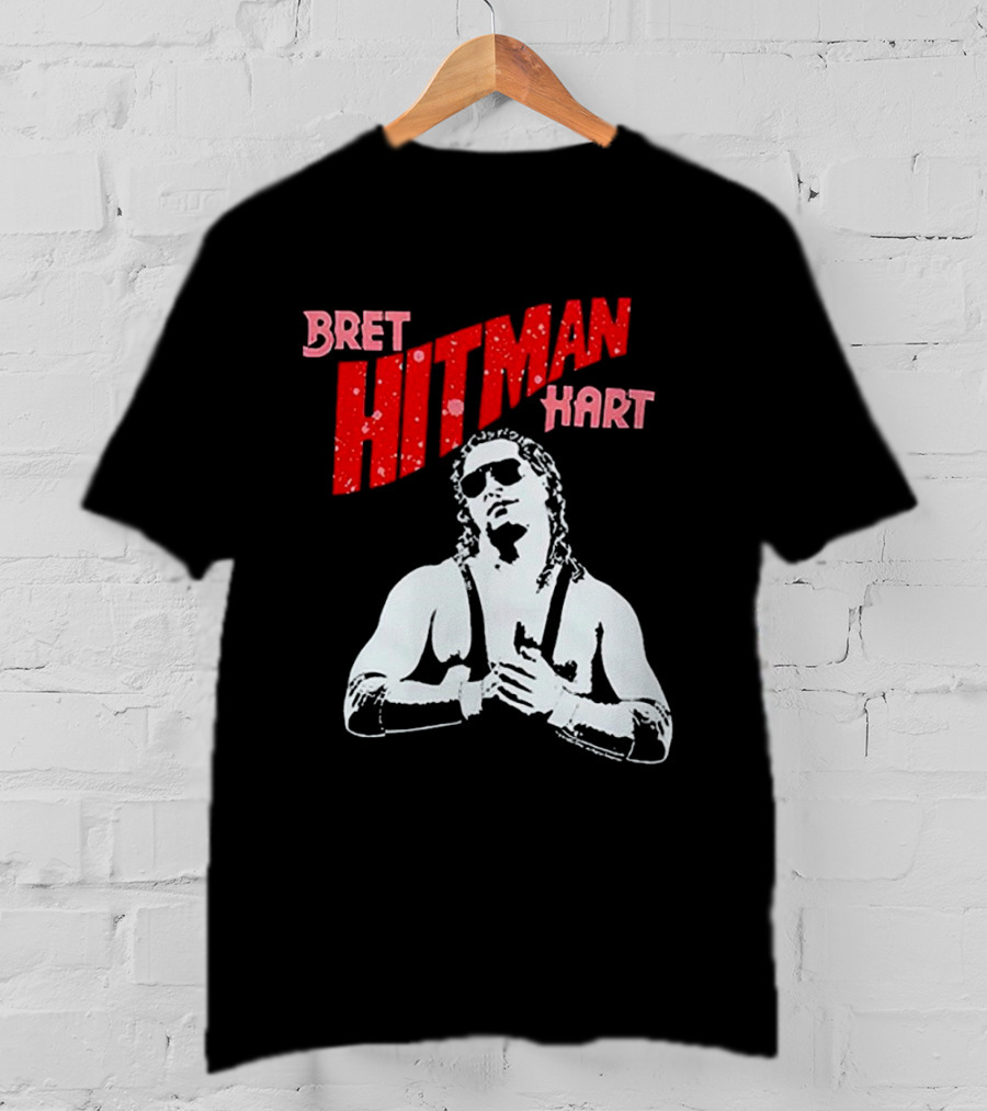 Bret Hitman Hart Wrestling Iconic T-Shirt