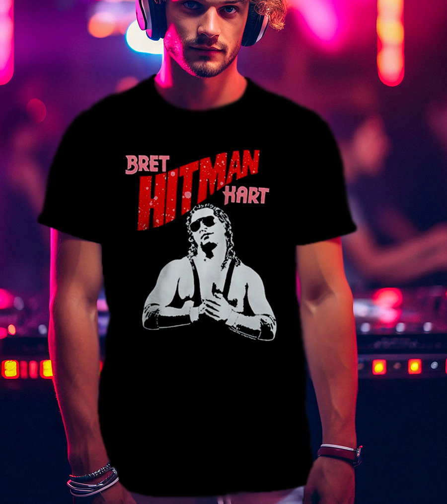 Bret Hitman Hart Wrestling Iconic T-Shirt