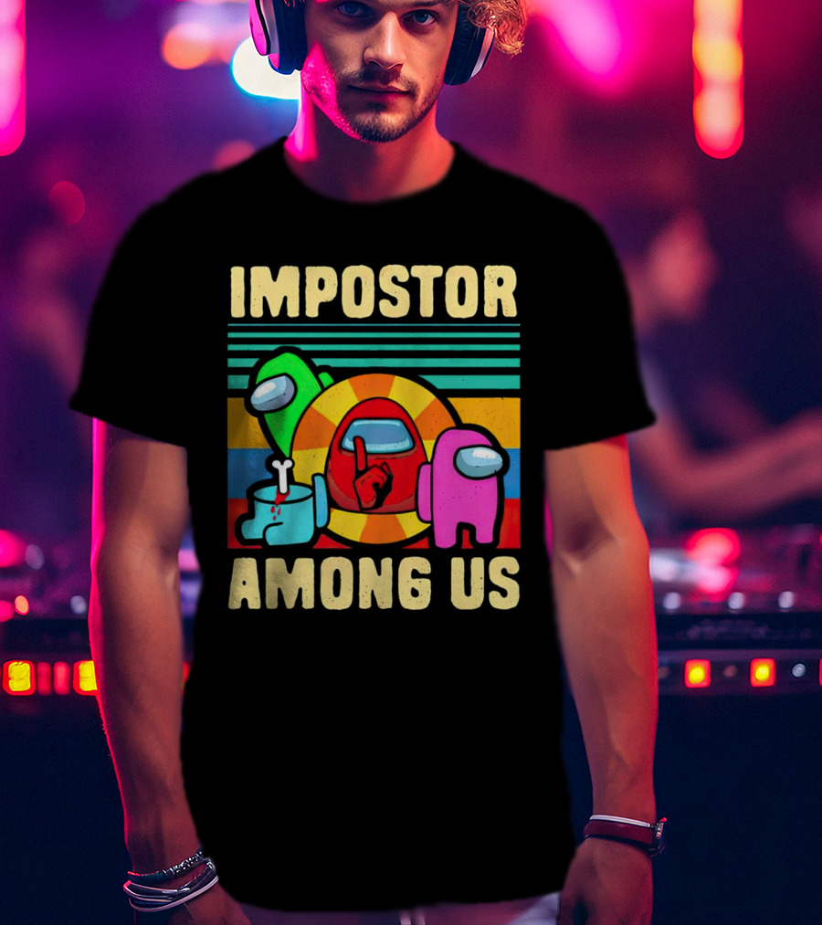 IMPOSTOR AMONG US Retro Crewmate T-Shirt
