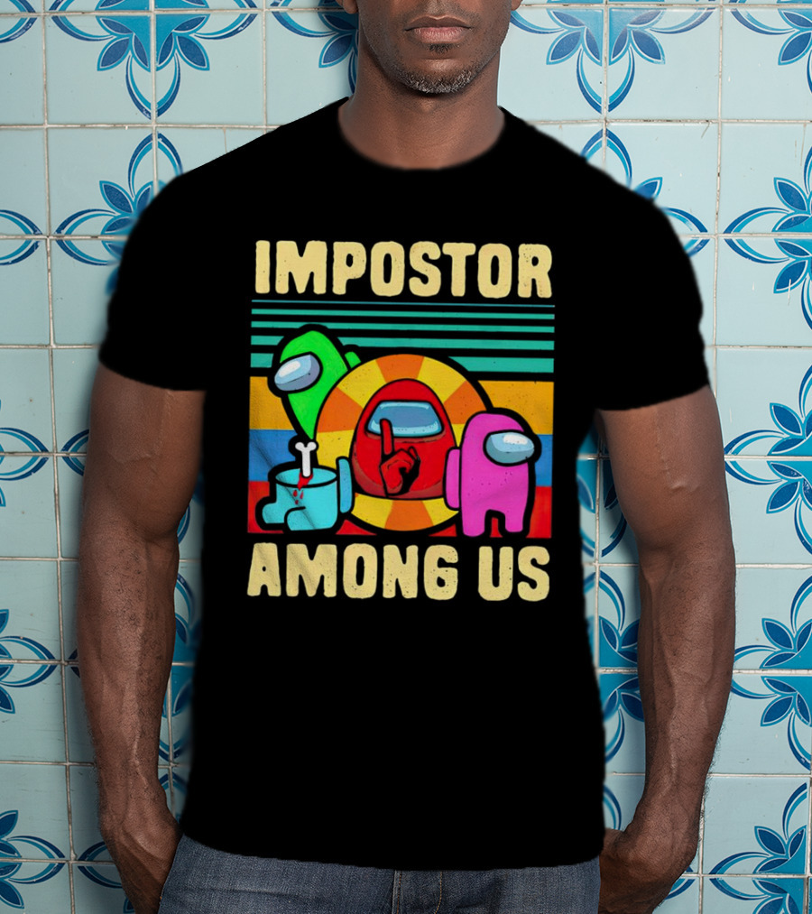 IMPOSTOR AMONG US Retro Crewmate T-Shirt