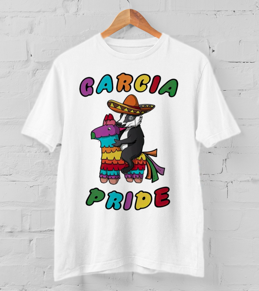 Garcia Pride Piñata Sombrero Rainbow Colors T-Shirt