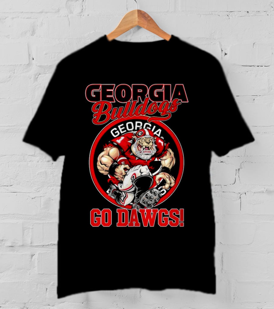 Georgia Bulldogs Go Dawgs Bulldog Mascot Georgia Football T-Shirt