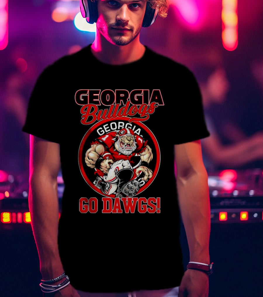 Georgia Bulldogs Go Dawgs Bulldog Mascot Georgia Football T-Shirt