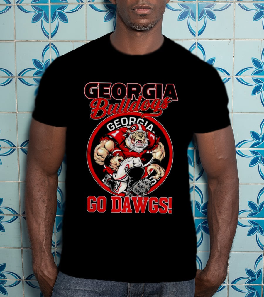 Georgia Bulldogs Go Dawgs Bulldog Mascot Georgia Football T-Shirt