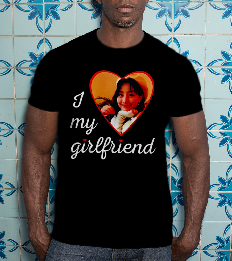 I Love My Girlfriend Jihyo Heart Photo T-Shirt