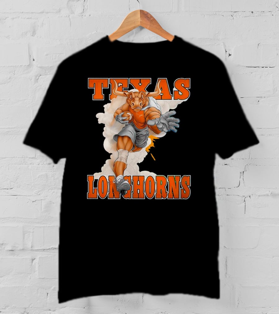 Texas Longhorns Mascot Charging Forward T-Shirt