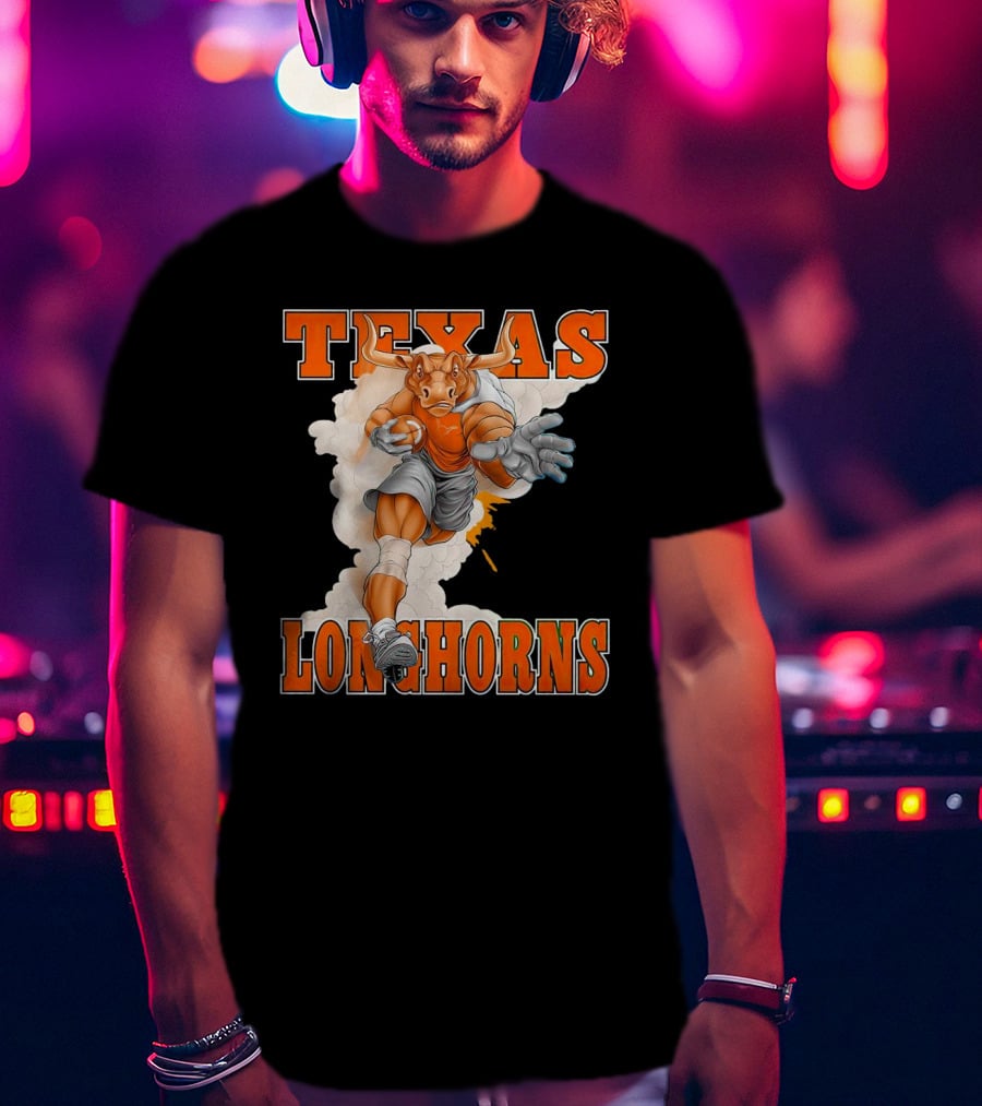 Texas Longhorns Mascot Charging Forward T-Shirt