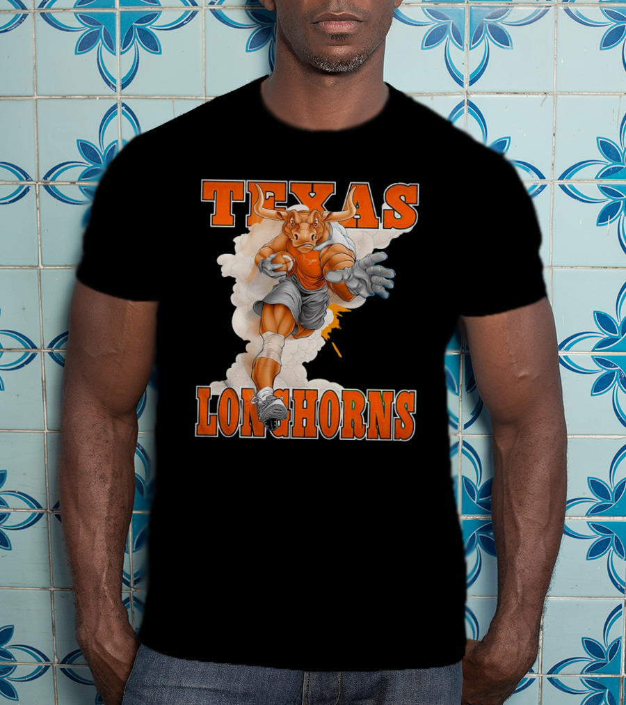 Texas Longhorns Mascot Charging Forward T-Shirt