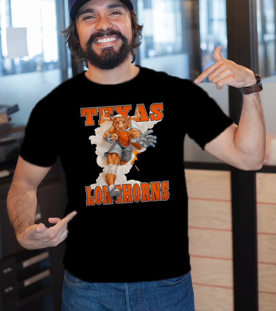 Texas Longhorns Mascot Charging Forward T-Shirt