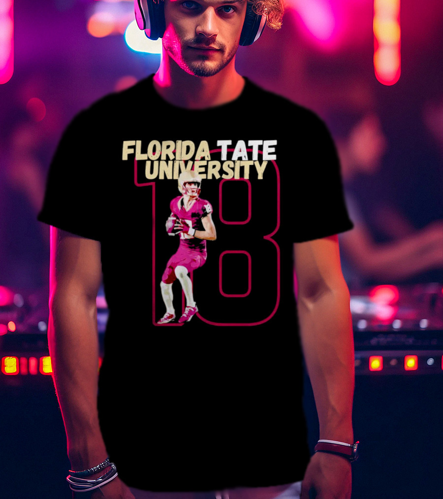 Florida Tate University Football 18 Hopkins Player Action T-Shirt