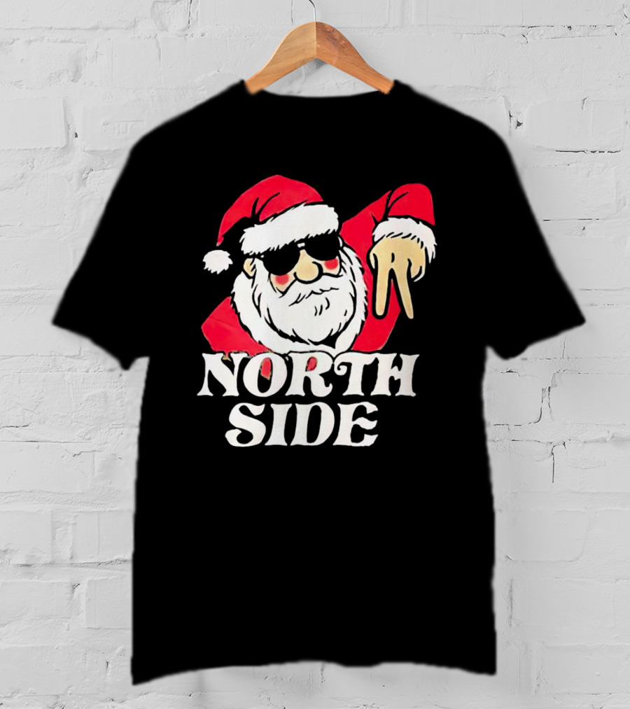 Santa Claus North Side Christmas Holiday T-Shirt