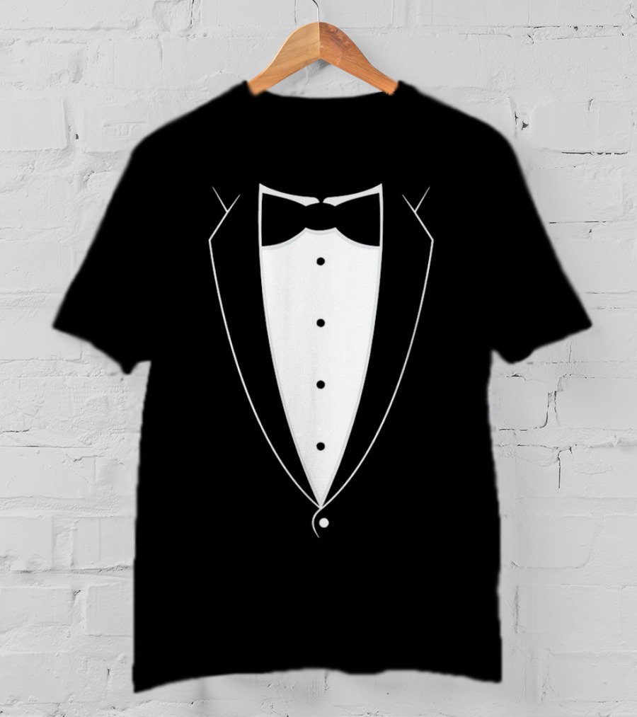 Bow Tie Tuxedo Suit Formal Attire T-Shirt