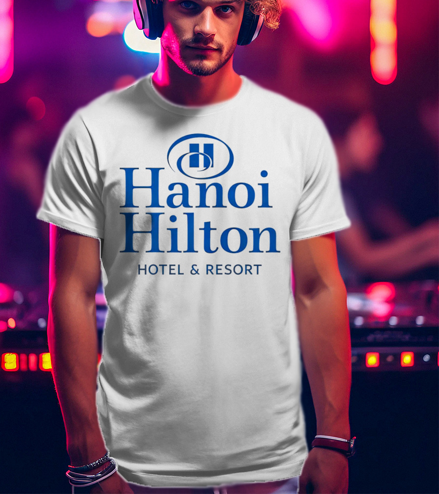 Hanoi Hilton Hotel And Resort Logo Emblem T-Shirt
