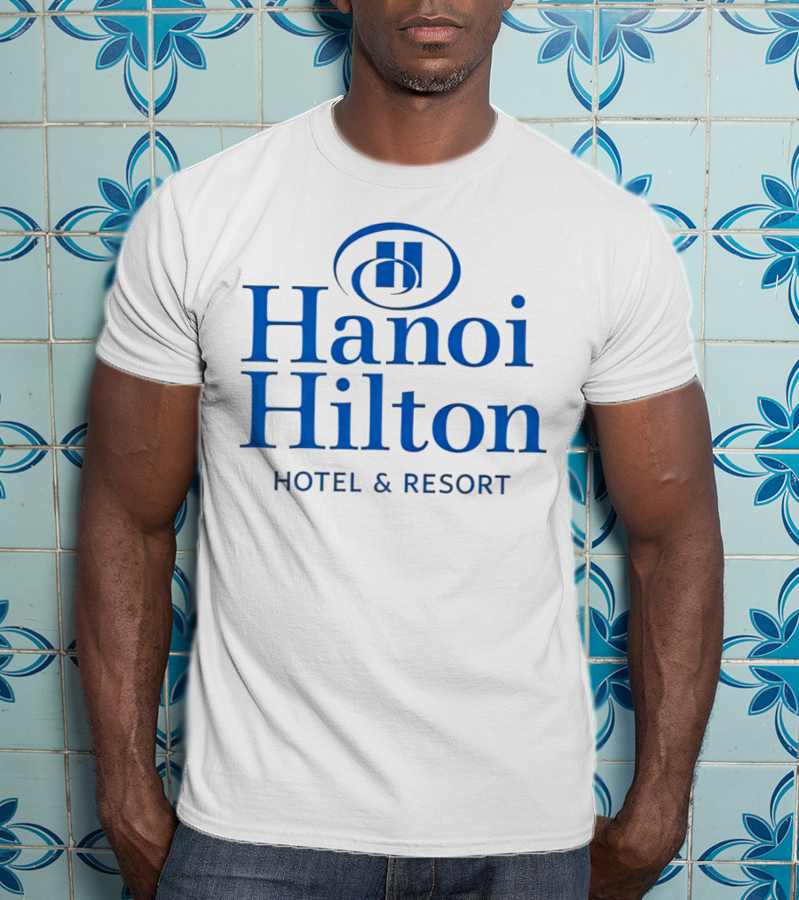 Hanoi Hilton Hotel And Resort Logo Emblem T-Shirt