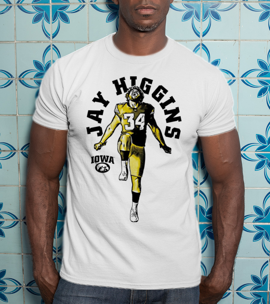 Jay Higgins Iowa Hawkeyes Football 34 Player T-Shirt