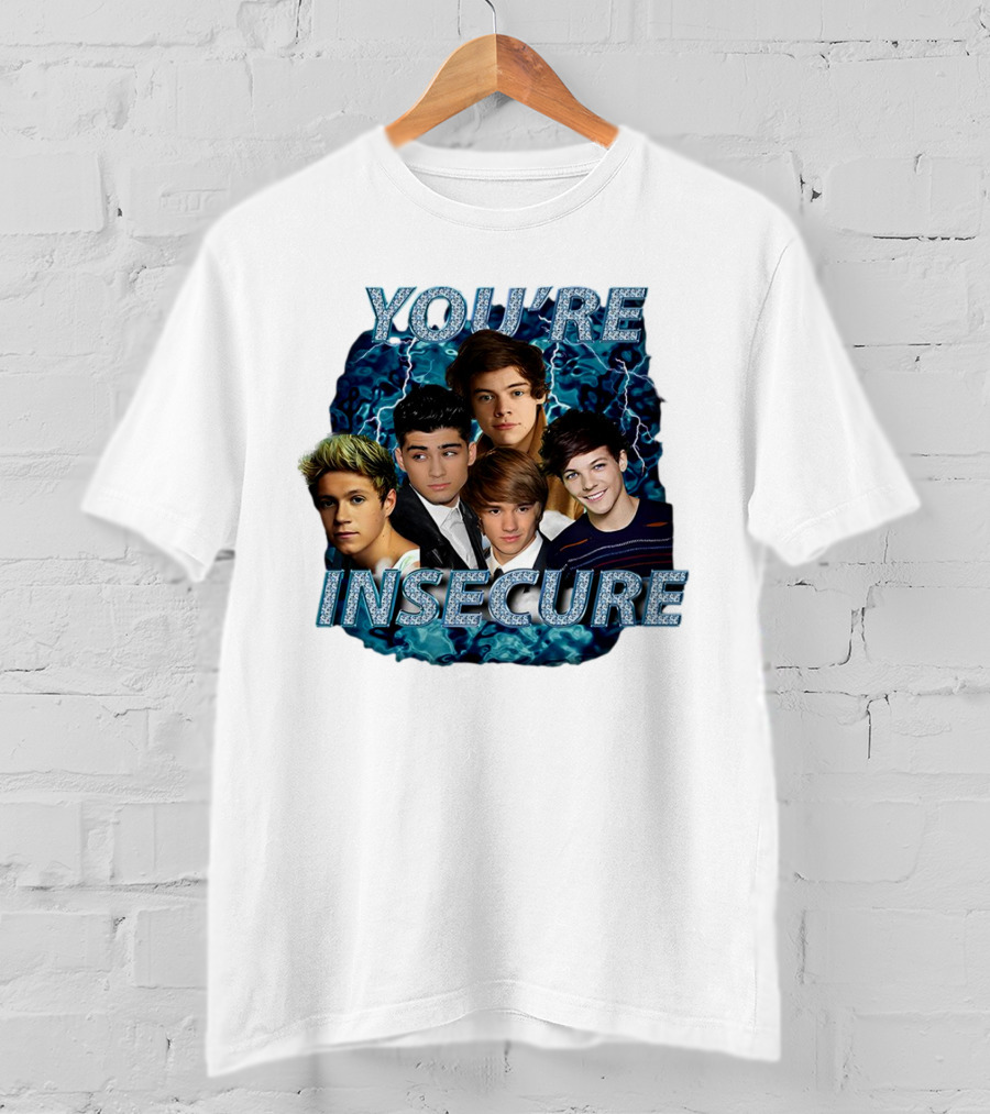 One Direction You're Insecure Lightning Band Members Collage T-Shirt