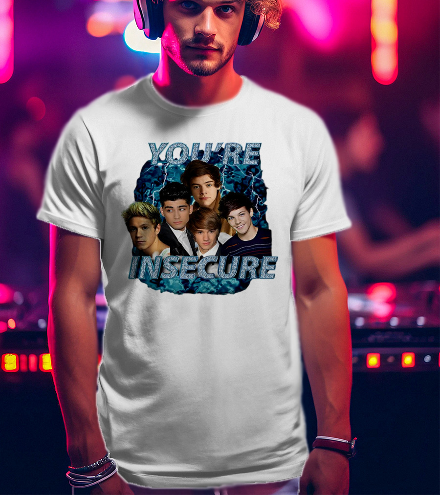 One Direction You're Insecure Lightning Band Members Collage T-Shirt