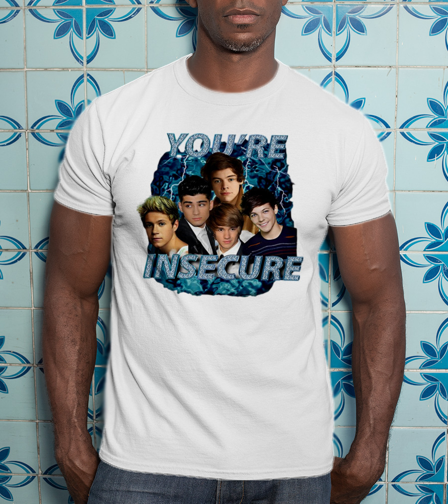 One Direction You're Insecure Lightning Band Members Collage T-Shirt