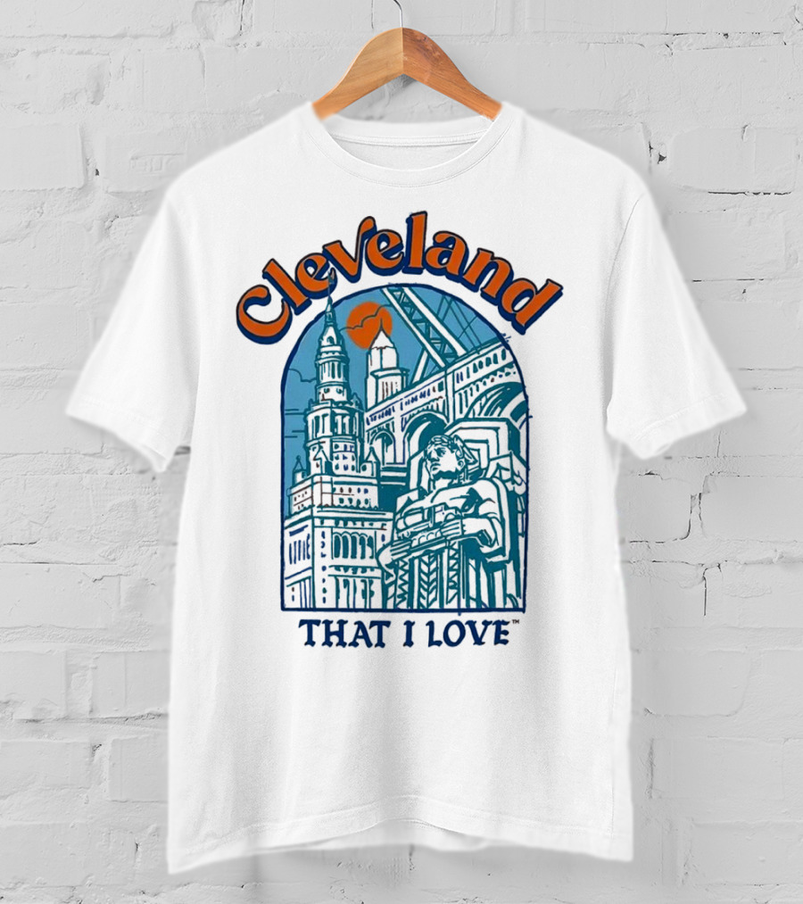 Cleveland That I Love Skyline Architecture T-Shirt