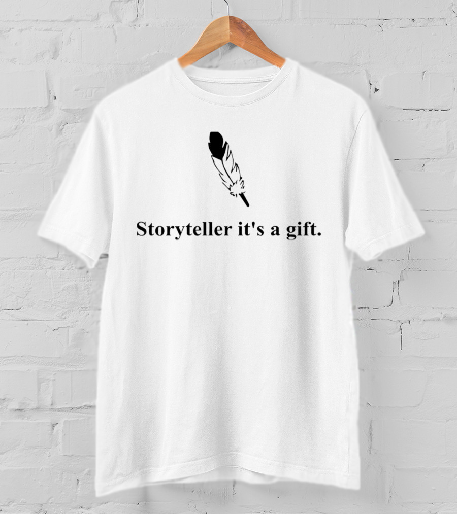 Storyteller It's A Gift Feather T-Shirt