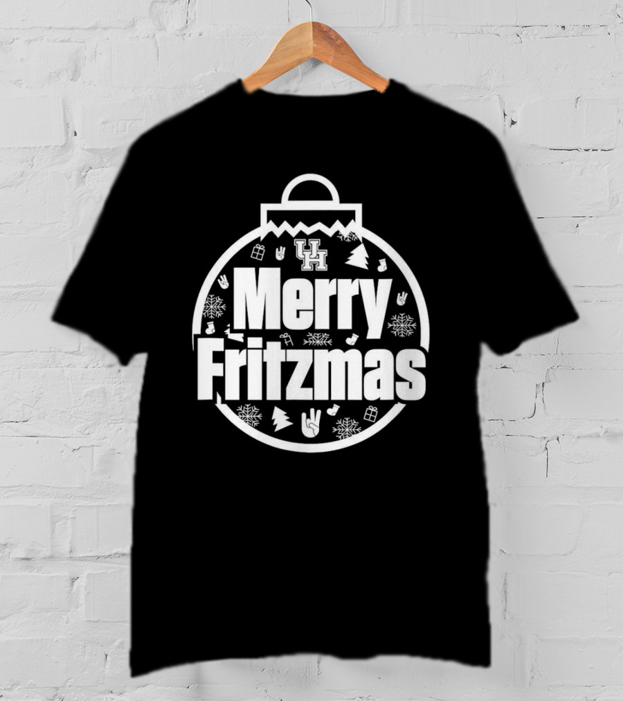 Merry Fritzmas Houston Cougars UH Holiday Ornament With Christmas Symbols T-Shirt