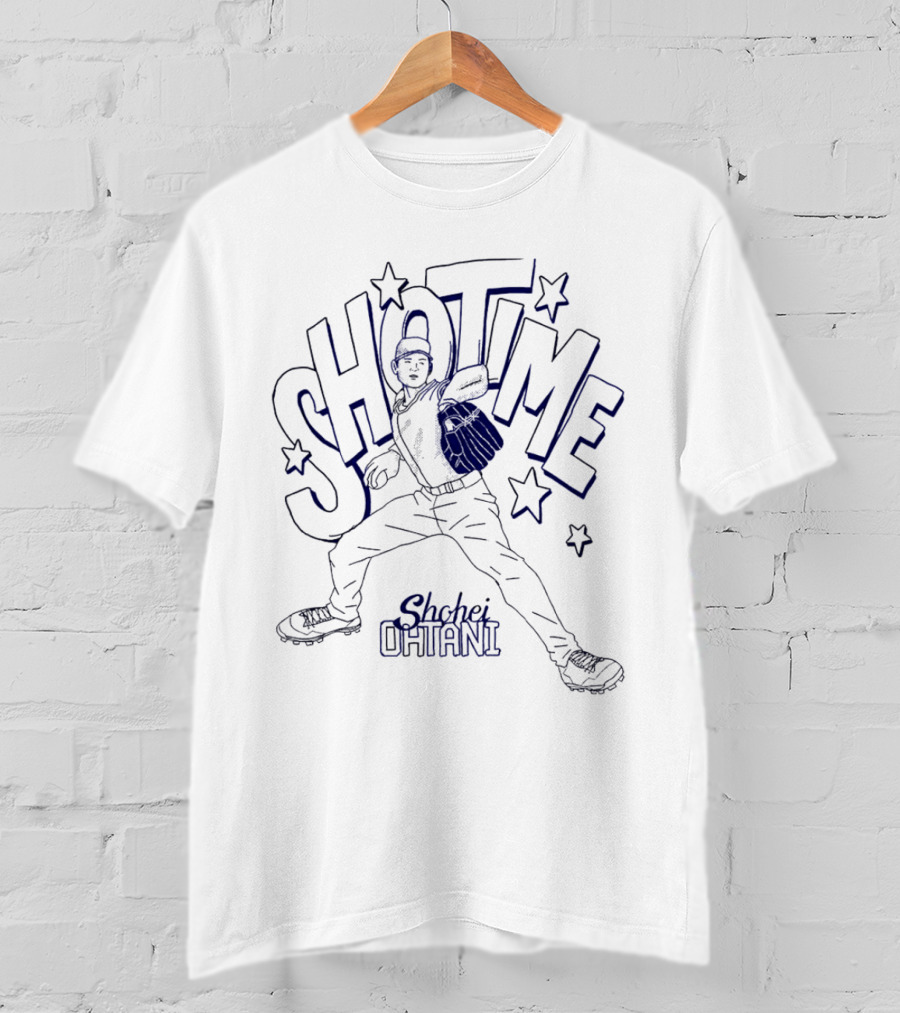 SHOtime Shohei Ohtani Baseball Sports Star Pitcher Action T-Shirt