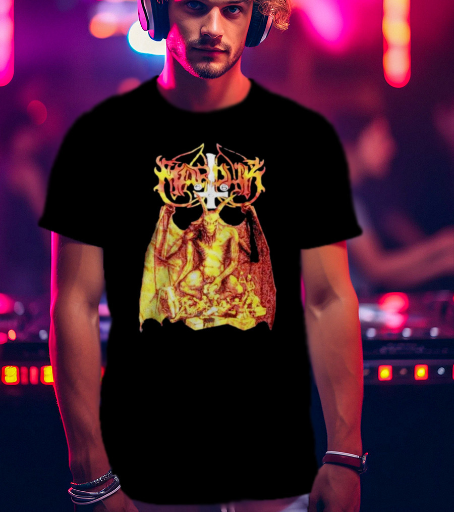 Marduk Demon Goat Occult Symbolism With Satanic T-Shirt