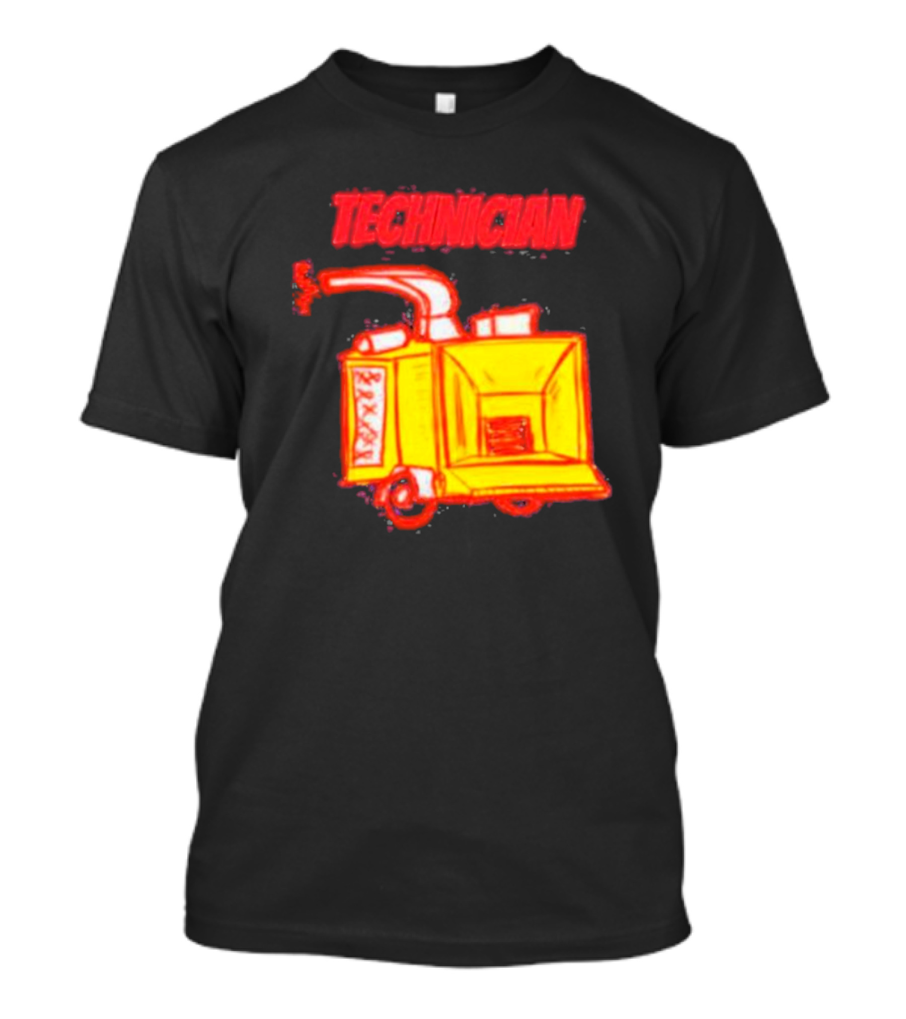 Salty Cracker Technician Vintage Machine T-Shirt