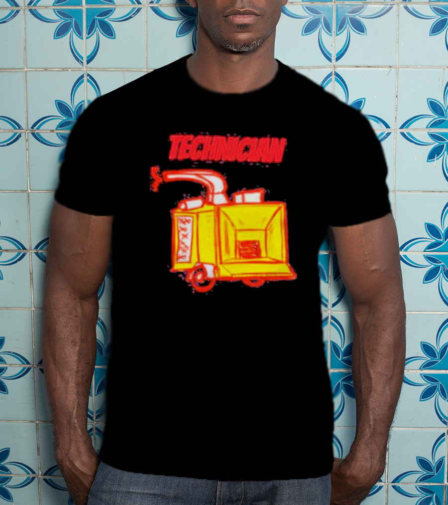 Salty Cracker Technician Vintage Machine T-Shirt