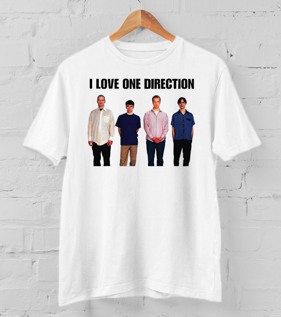 I Love One Direction Plaatse Nemen Baard Menswear T-Shirt