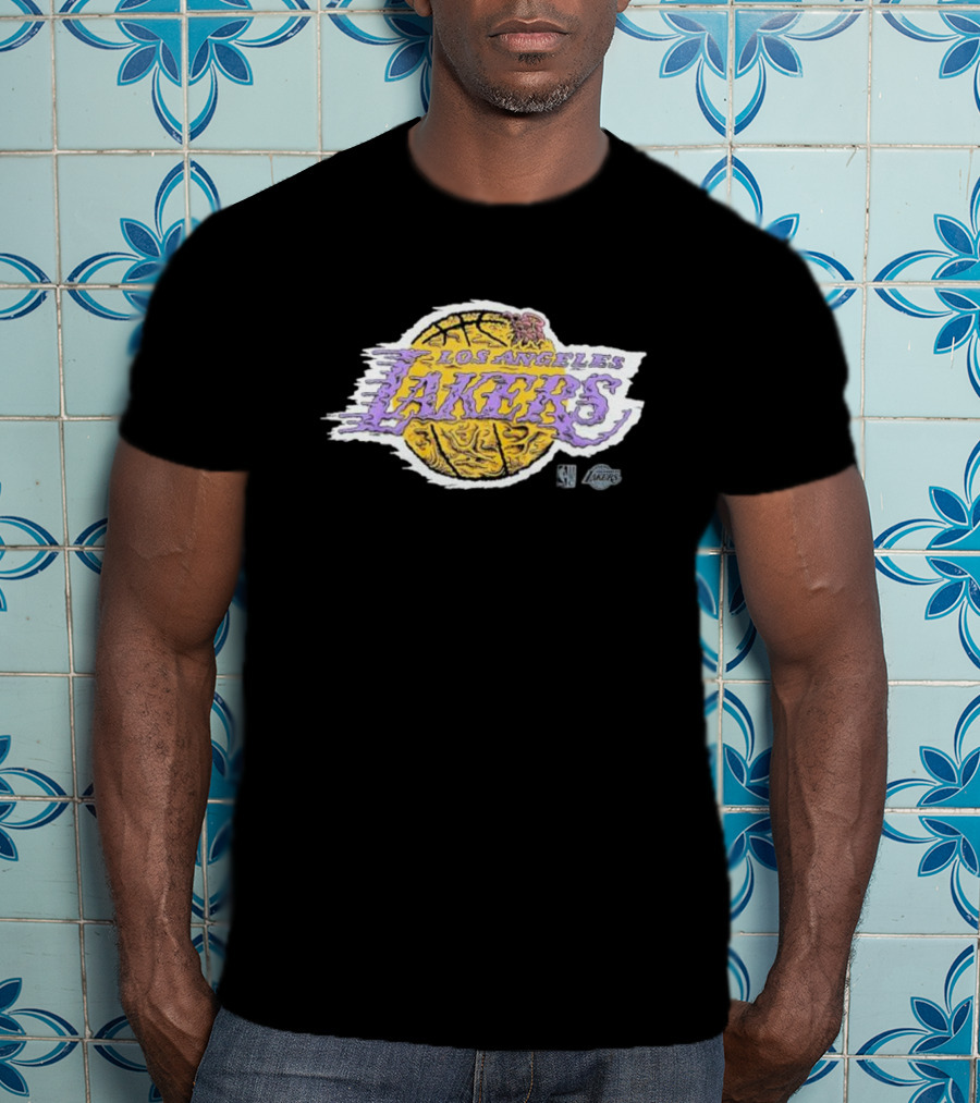 Los Angeles Lakers NBA Basketball Logo Deconstructed T-Shirt