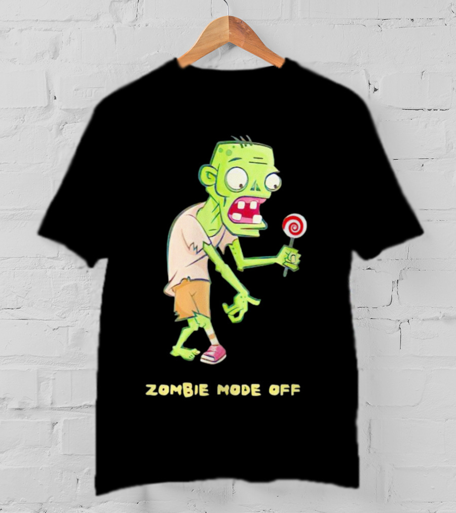 ZOMBIE MODE OFF LOLLIPOP CHARACTER VIBRANT T-Shirt